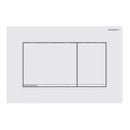 Geberit Sigma30 Matt White & Polished Chrome Dual Flush Plate