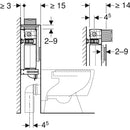 Geberit Omega concealed cistern 12 cm, 6/3 litres, installation height 82 cm for back to wall toilet pan 109.041.00.1