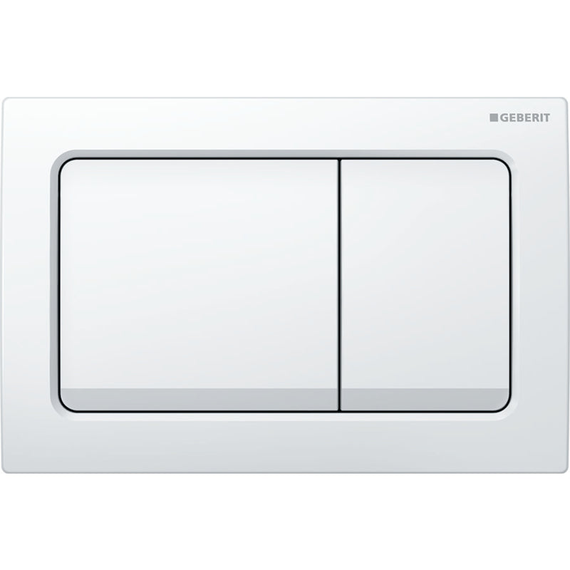 Geberit Selnova Alpha Wc Frame Square White Flush Plate Pack 6 In 1  458.039.00.2 + 115.055.11.1 + 502.793.00.1