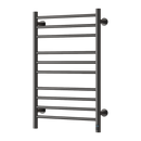 Reina Arnage Electric Straight Heated Towel Rail - 800mm x 500mm - Brushed Gun Metal