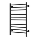 Reina Arnage Electric Straight Heated Towel Rail - 800x500mm - Matt Black DE-ARG0805K