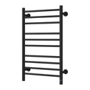 Reina Arnage Electric Straight Heated Towel Rail - 800mm x 500mm - Matt Black
