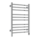 Reina Arnage Electric Straight Heated Towel Rail - 800mm x 500mm - Polished Stainless Steel