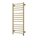 Reina Arnage Electric Straight Heated Towel Rail - 1200x500mm - Brushed Brass DE-ARG1205B