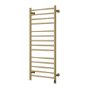 Reina Arnage Electric Straight Heated Towel Rail - 1200mm x 500mm - Brushed Brass