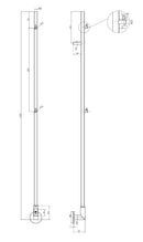 Reina Ines Electric Heated Towel Rail - 1500x22mm - Brushed Brass DE-INS1502S