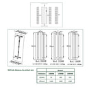 Reina Maia Vertical Electric Designer Radiator - 1600x362mm - White DE-MAA100VW
