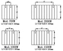 Reina Nika Horizontal Electric Designer Radiator - 500mm x 544mm - White