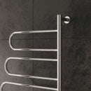 Reina Orne Electric Designer Heated Towel Rail - 750mm x 550mm - Polished Stainless Steel