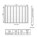 Reina Nika Horizontal Electric Designer Radiator - 500mm x 750mm - White