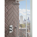 JTP Florence 2 Outlet Thermostatic Concealed Shower Valve and Designer Handle - Chrome