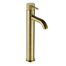 JTP Vos Single Lever Tall Basin Mixer Tap with Designer Handle - Brushed Brass DH23009ABBR