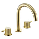 JTP Vos 3 Hole Deck Mounted Basin Mixer Tap with Designer Handle - Brushed Brass DH23193BBR