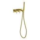 JTP Vos 2 Outlets Thermostatic Shower Valve with Attached Handset and Designer Handle - Brushed Brass DH235868BBR