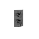 JTP Vos 1 Outlet Thermostatic Concealed Shower Valve with Designer Handle - Brushed Black DH27651ABBL