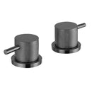 JTP Vos Deck Mounted Panel Valves Pair with Designer Handle - Brushed Black DH27809BBL