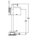 JTP Vos Floor Standing Bath Shower Mixer Tap with Kit and Designer Handle - Brushed Black DH27534BBL
