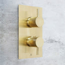 JTP Vos 1 Outlet Thermostatic Concealed Shower Valve with Designer Handle - Brushed Black DH27651ABBL