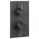 JTP Vos 1 Outlet Thermostatic Concealed Shower Valve with Designer Handle - Matt Black DH28651AMB