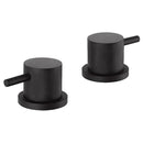 JTP Vos Deck Mounted Panel Valves Pair with Designer Handle - Matt Black DH28809MB