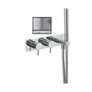 JTP Florence 2 Outlet Thermostatic Concealed Shower Valve with Designer Handset - Chrome