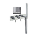 JTP Florence 1 Outlet Thermostatic Concealed Shower Valve with Designer Handset - Chrome