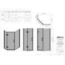 Roman Liberty Neo Side Panel For 1200mm Shower Door - 900mm - Right Handed DXP129PAR