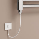 Reina Diva Curved Electric Towel Rail - 800mm x 400mm - Chrome