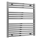 Reina Diva Curved Electric Towel Rail - 800mm x 750mm - Chrome