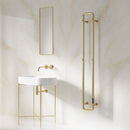 Reina Pelmo Electric Designer Heated Towel Rail - 1500mm x 200mm - Brushed Brass