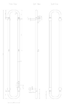 Reina Pelmo Electric Designer Heated Towel Rail - 1500mm x 200mm - Gun Metal