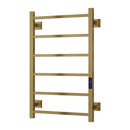 Reina Velino Electric Designer Towel Rail - 800x500mm - Brushed Brass EVLN080B