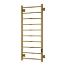 Reina Velino Electric Designer Towel Rail - 1200x500mm - Brushed Brass EVLN120B