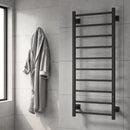 Reina Velino Electric Designer Towel Rail - 1200mm x 500mm - Matt Black