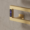 Reina Vispa Electric Designer Towel Rail - 510mm x 500mm - Brushed Brass
