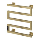 Reina Vispa Electric Designer Towel Rail - 510x500mm - Brushed Brass EVSPB