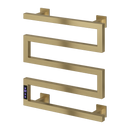 Reina Vispa Electric Designer Towel Rail - 510mm x 500mm - Brushed Brass
