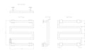 Reina Vispa Electric Designer Towel Rail - 510x500mm - Polished Stainless Steel EVSPC