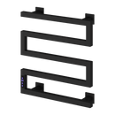 Reina Vispa Electric Designer Towel Rail - 510mm x 500mm - Matt Black