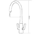 JTP Fego Kitchen Sink Mixer Tap With Swivel Spout - Chrome