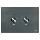 JTP Metal Pneumatic Dual Flush Plate - Brushed Black