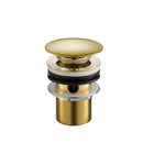 JTP Slotted Click Clack Bath Waste - Antique Brass