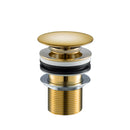 JTP Unslotted Click Clack Bath Waste - Antique Brass