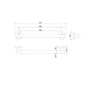 JTP Grab Rail - 537mm Wide - Red
