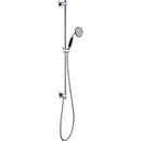 JTP Grosvenor Shower Slider Rail Kit with Single Function Black Handset - Chrome