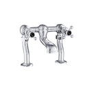 JTP Grosvenor Black Deck Mounted Crosshead Bath Filler Tap - Chrome