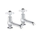 JTP Grosvenor Long Nose Pinch Basin Taps Pair - Chrome