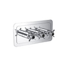 JTP Grosvenor Black 3 Outlet Horizontal Pinch Thermostatic Concealed Shower Valve