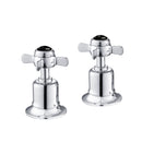 JTP Grosvenor Black Pinch Panel Valves Pair - Chrome