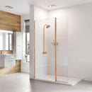 Roman Haven Select Wetroom Panel - 8mm Glass - 1200mm Wide - Brushed Bronze H8SP12CBZ